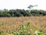 Euralis sème 750 hectares de couvert hivernal par hélicoptère